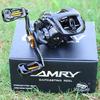 BaitCasting Rods + Reels Combos Casting Fishing Rod Reel Combos with 4 Section Baitcaster Rod