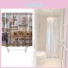 Waterproof Peva Bathroom Curtain Animal Design Long Giraffe Zebra For Living Space