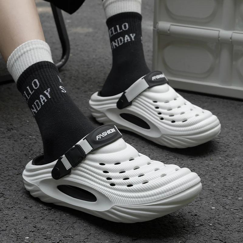 Fashion Women Fashion Eva Platform Sandals Summer Thick Sole Non Slip Beach Sandals Woman Lightweight Soft Closed Toe Outdoor Slippers