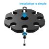 8-Slot Mic Stand Mount Detachable Multi Microphone Rack Wear Resist Microphones Storage Organizer Microphone Accessories