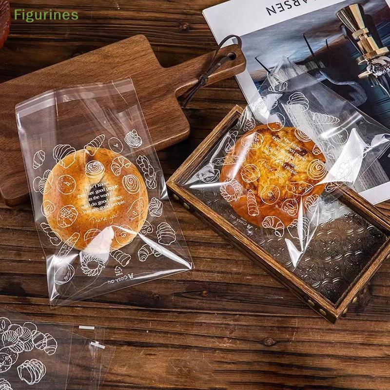 Sáček na chleba Průhledný Jídlo Toast Svačina Sušenky Jednorázový Sáček na psí výkaly Ziplock sáček