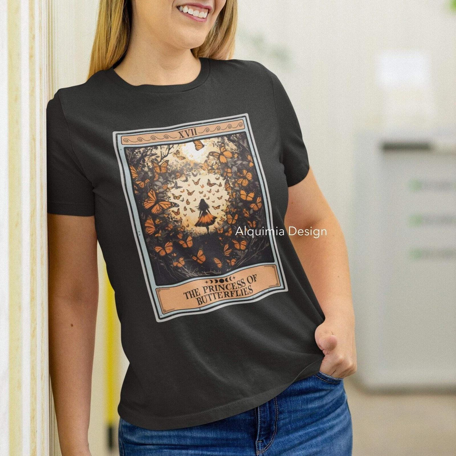 The Princess Of Butterflies Tarot Card Shirt, Butterfly L