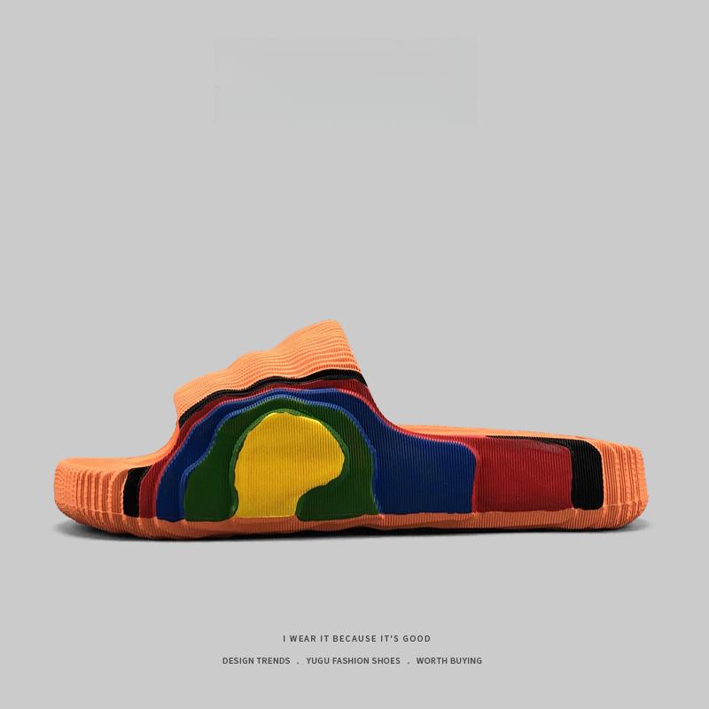 

Чоловічі шльопанці літо нові м яка підошва мода нековзні Єва товста підошва в єтнамки для вулиці пляжу 43-44 помаранчевий