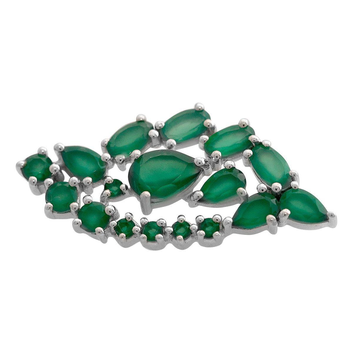 

Silver brooch with natural agate 2.9ct (2173427)