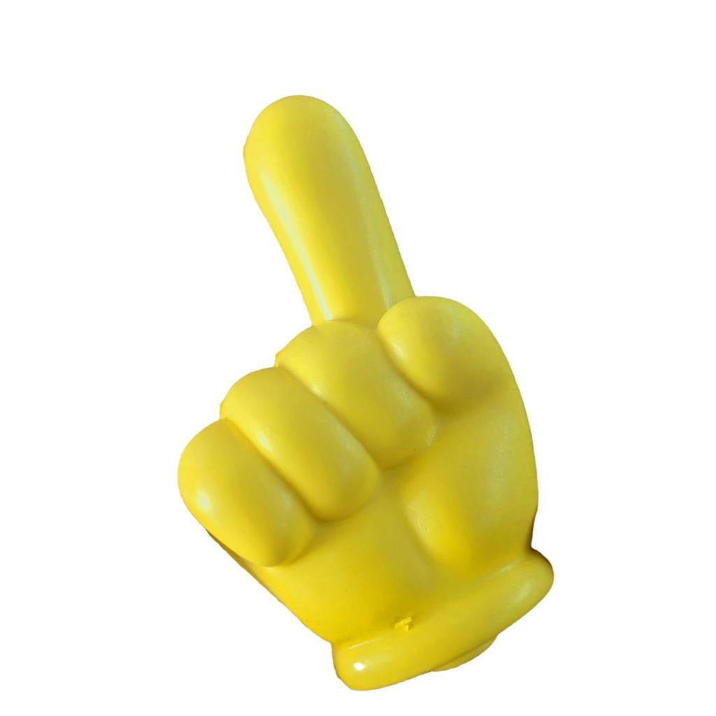 Gevrkjenp Car Antenna Ball, Car Gesture Antenna Topper | Yellow Auto Exterior Decoration -