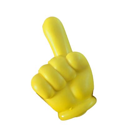 Gesture Car Antenna Topper, Car Antenna Decoration - Yellow Hand Gesture Car Antenna Decoration,