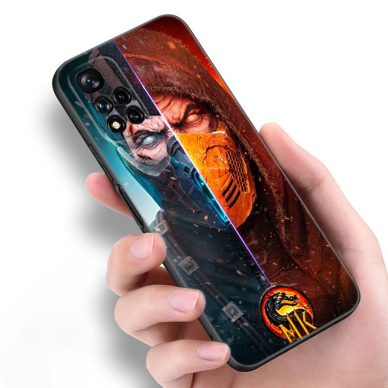 Mortal Kombat Spiel Schwarze Silikon Handyhülle Für Xiaomi POCO X3 X4 NFC F5 M3 M4 M6 X5 X6 Pro F3 F4 GT 5G C55 C65 M5