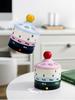 Colorful Rotating Calendar Box Resin Box Ceramic Top Ball Ornament Office Mood Study Instagram Desktop Decoration