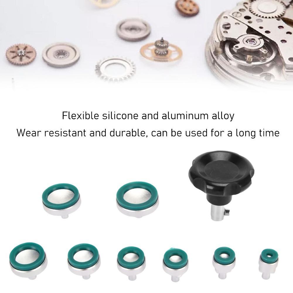 8Pcs Rubber Material Watch Back Remover Adjustable Size Horology Tool  Watch Maintenance