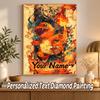 Charmander Custom Name Diamond Painting Personalized 5D Full Drill DIY Diamond Art Home Decor