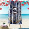 Milwaukee Brewers Print Strandtuch, Großes Weiches Schnelltrocknendes Handtuch für Strand Camping Schwimmen