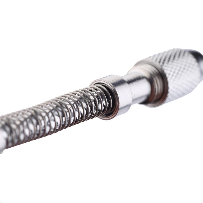 Wenwan Semi-Automatic Hand-Twist Drill with 20 Mini Twist Bits for Carving and Punching Nuts
