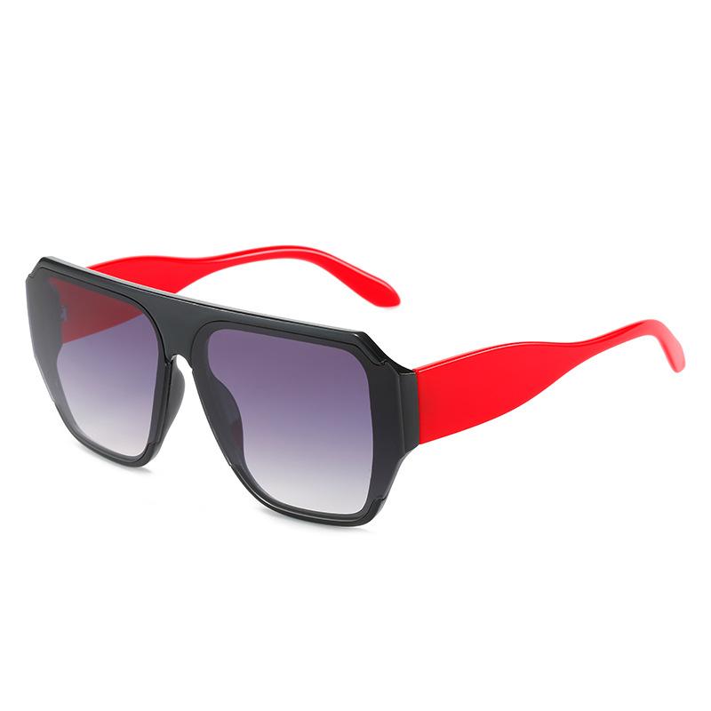 Sunglasses, Personalized Large-Frame Contrasting Color Pc Glasses, Women'S Sunglasses Of The Same Style