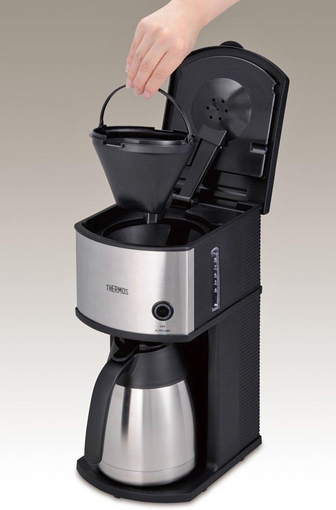 Thermos Vacuum Insulated Coffee Maker, 1L, Clear Stainless Steel, ECE-1001 CS