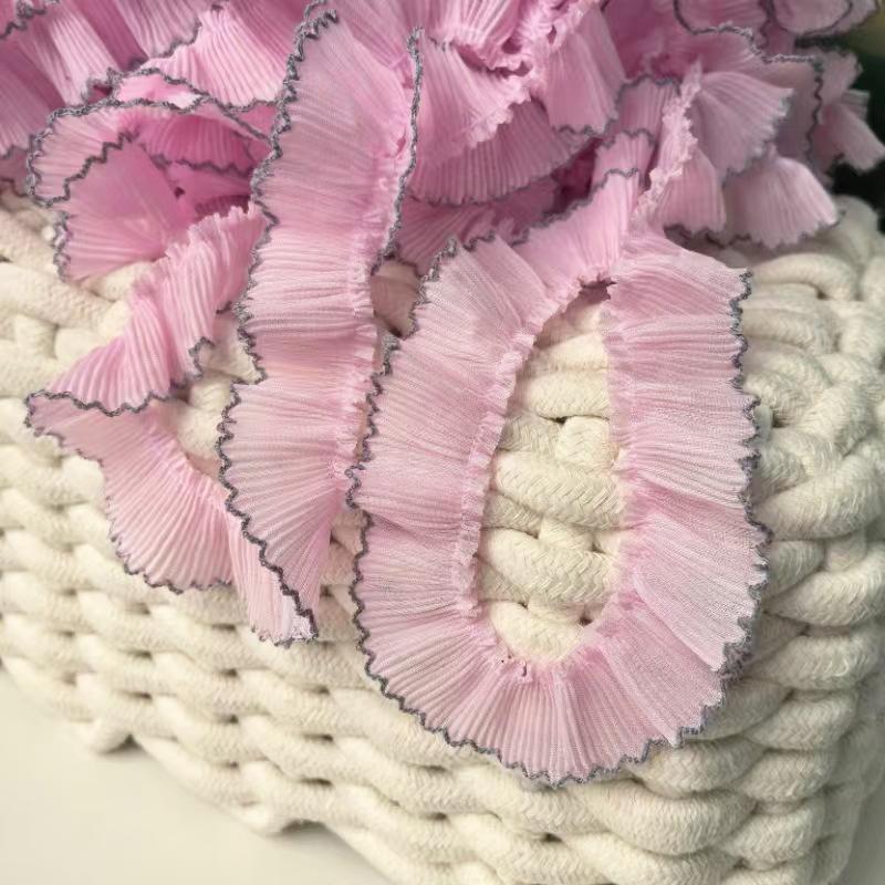 1PC Natural Drape Exquisite Soft Decoration Lightweight Strong Durability Wrinkle Comfortable Chiffon Embellishment 3CMx1M