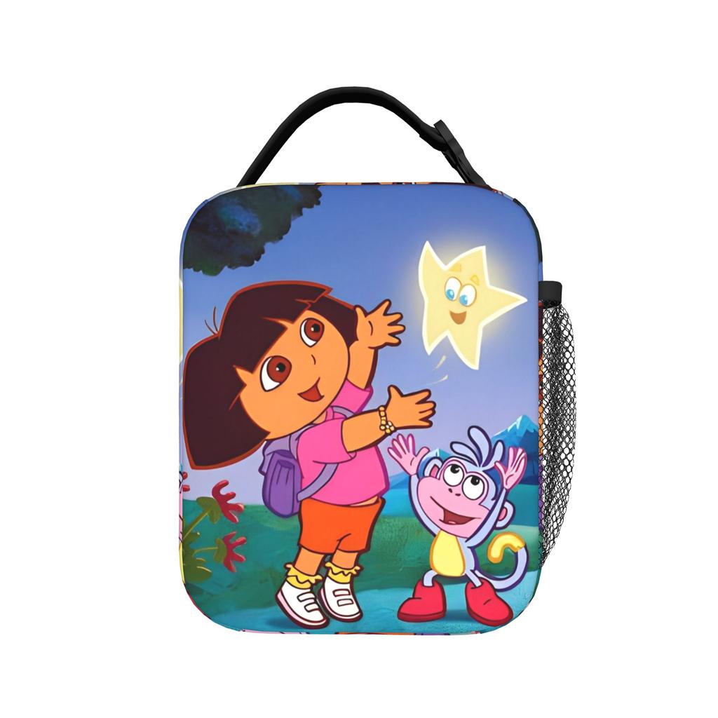 Kawaii D-Doras Cartoon Insulated Lunch Bags Thermal Bag Reusable Meal Container Leakproof Tote Lunch Box Food Bag Beach Outdoor