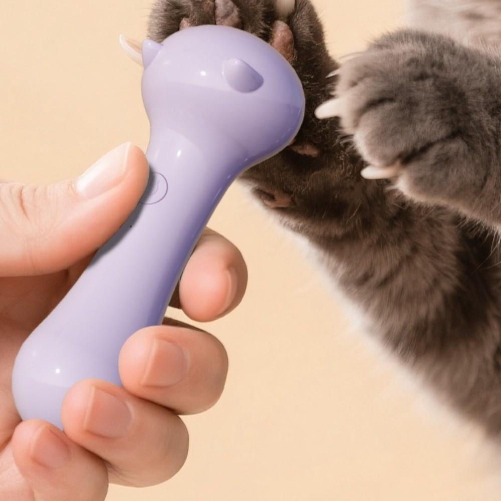 Lågbrusig Elektrisk Papegoj-Nagelslipare USB-laddning Polerhjul Husdjurs-Nagelslip med 6 Sliphuvuden Anti-Kläm