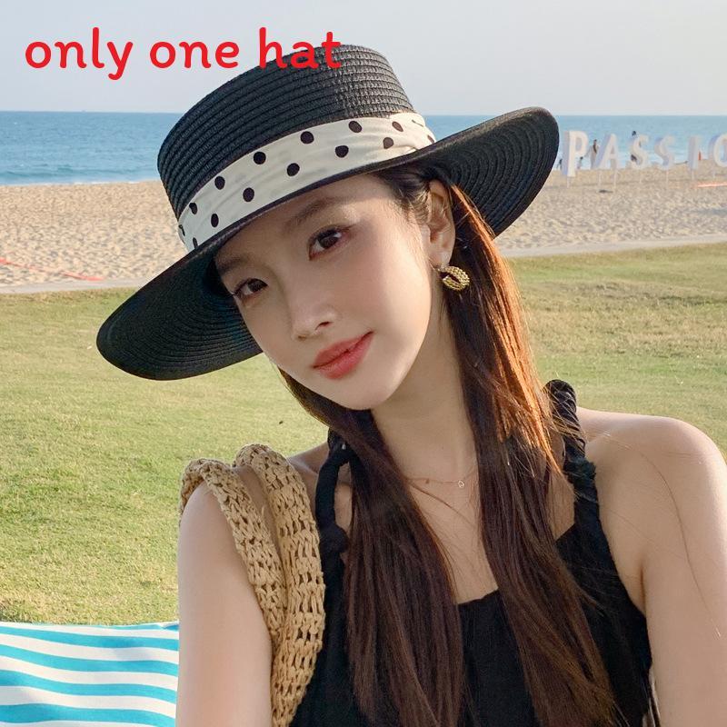 Straw Sun Hat With Wide Brim For Beach Vacation And Sun Protection
