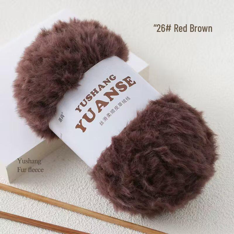 

Chunky Faux Mink & Rabbit Fur Yarn for Knitting & Crochet - Scarf & Hat Crafting