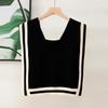 Solid Color Neck Shawl Warm Detachable Collars Scarf New Knitted Shawl  Autumn Winter