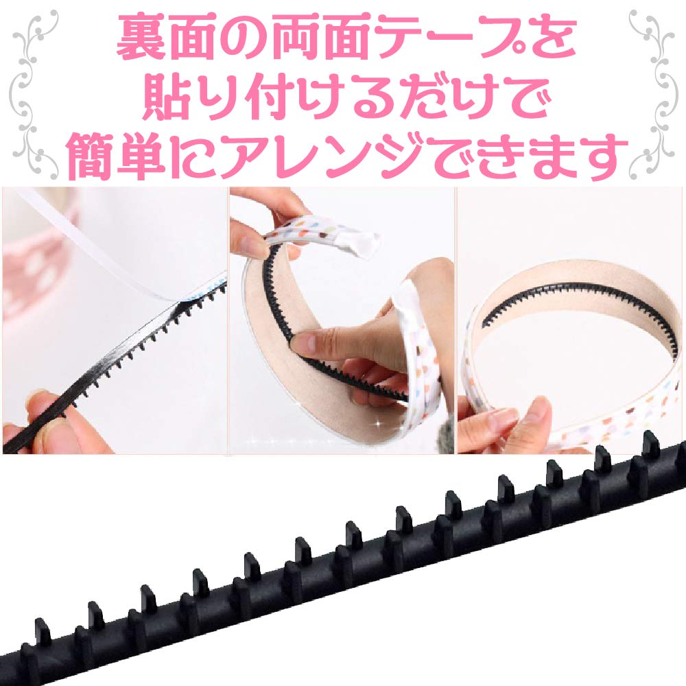 ZERONOWA Non-Slip Elastic Bands for Handmade Hair Accessories (4mm10 pieces)