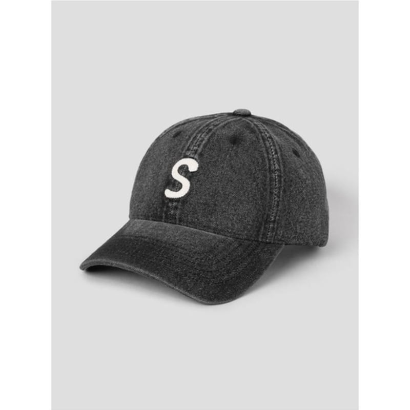 

8SECONDS Denim Volume Embroidered Ball Cap Black (29578BWY85) sable