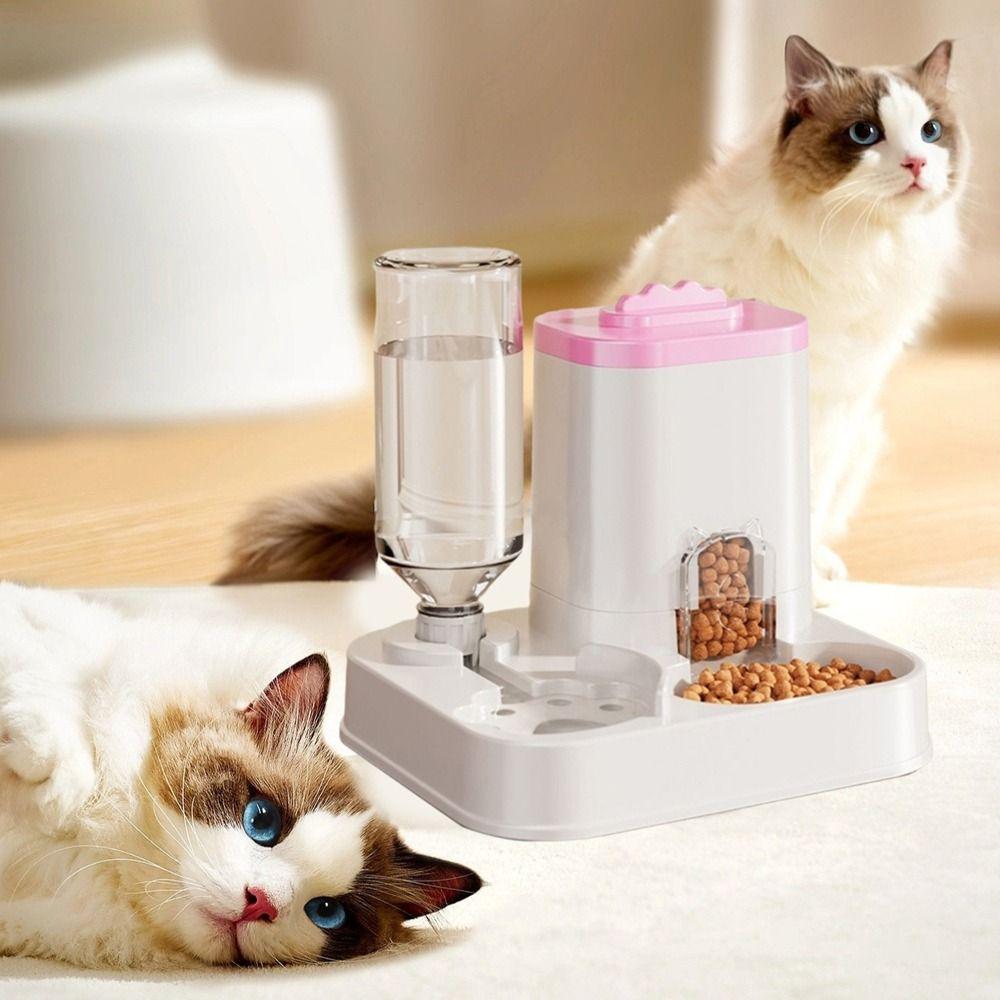 

Detachable Automatic Cat Water Feeder Large Capacity Dog Cat Food Bowl Home синій