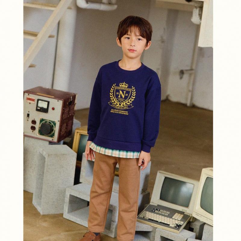  Olivan  School Symbol Sweatshirt Top And Bottom  Navy 