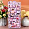 Kawaii Cute Stereoscopic Animals Fart Peach Stereo Relieve Stress Decals Cartoon 3D Relief Sticker Diy Decor Stickers Supplies