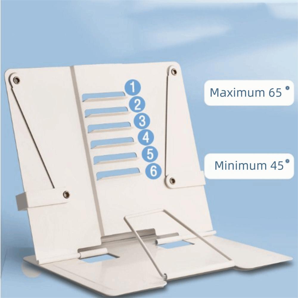 6 Adjustable Positions Desk Book Holder Heavy Duty Metal Document Holder  Cooking Recipes