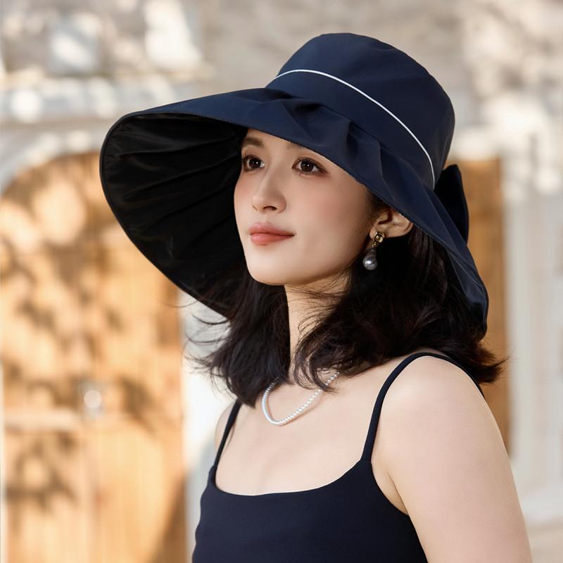 Sun Protection Wide Brim Hat With Adjustable Fit For Outdoor Summer Travel