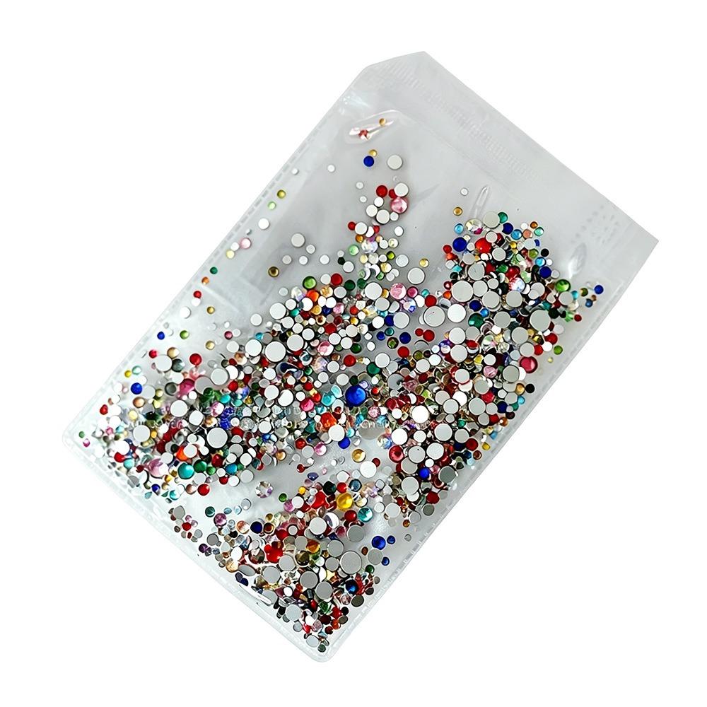 1440Pcs Flat Back Nail Gems Glass Nail Diamonds New Nail Rhinestones DIY Craft