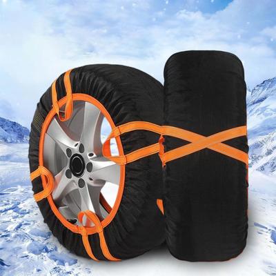 Anwendbar für Jeep Wrangler Sahara JL Serie 4-Türer Auto Schneesocken, Stoff-Schneekette, Nicht-metallisch,