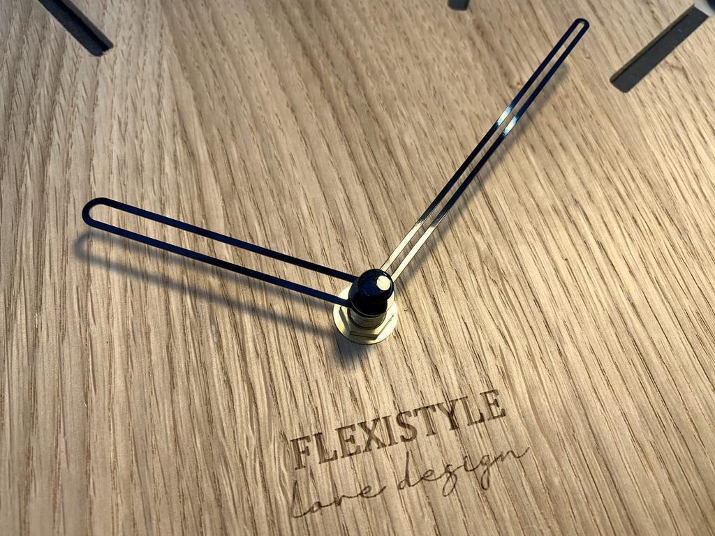 Wooden Wall Clock Wood Art 30cm
