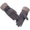 Gloves winter cute student suede warm fleece thickened