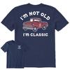 Life is Good Męska Koszulka z Krótkim Rękawem Crusher-LITE I'm Classic Pickup Najciemniejszy Niebieski