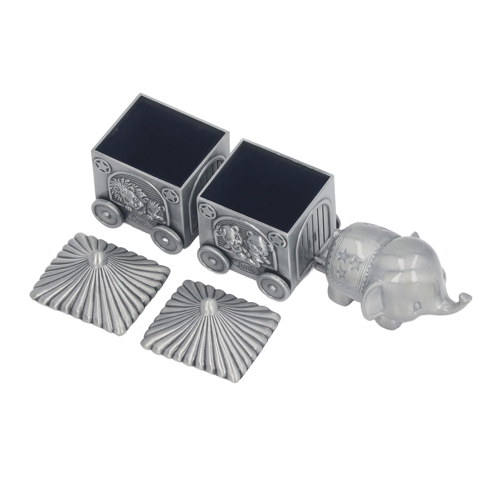 

Органайзер для детских зубов, карета для слонов, металлический контейнер для хранения вещей для душа новорожденного