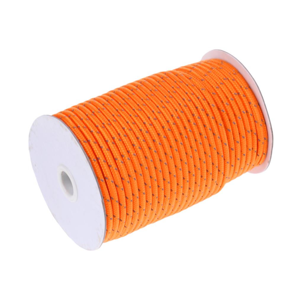 50m Reflective Guyline Outdoor Camping Tent Rope Runners Guy Line Cord WiZTJ JG 50m Reflective Guyline Outdoor Camping Tent Rope Runners Guy Line Cord WiZTJ JG