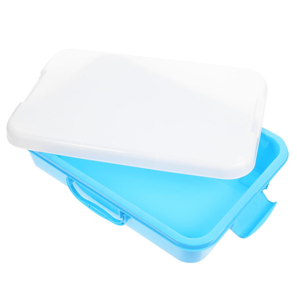 Kinder Spielzeug Sand Tisch Lagerung Box Handheld Sandkasten Outdoor Tablett Kunststoff für Kind