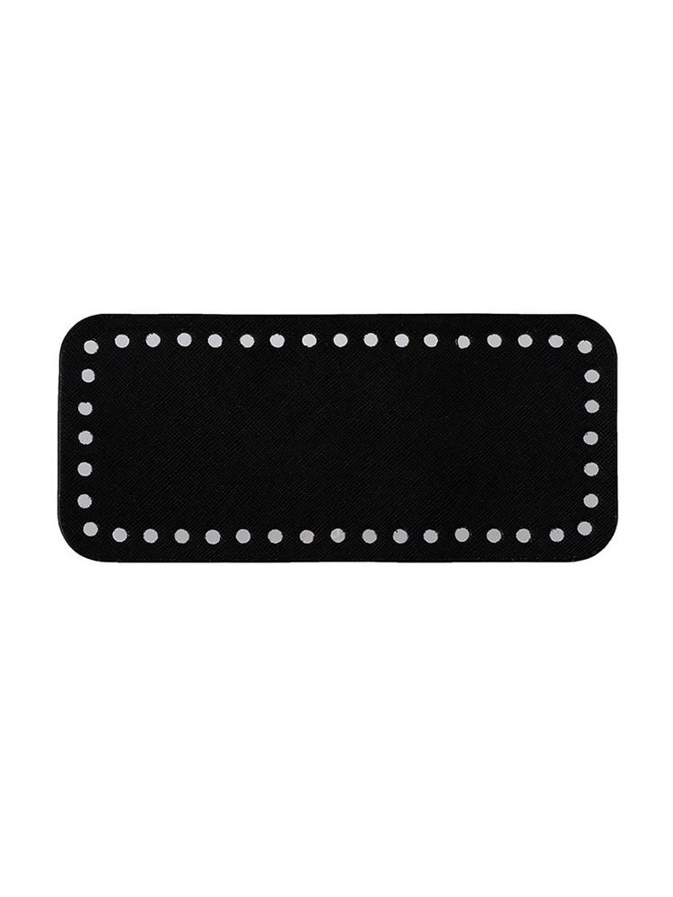 

Bag Base Crochet Pu Bottom Plate Handmade Woven Bag Bottom Hardware Accessories Pu Leather Diy Bottom Bag Base Bracket18 * 8 чорний