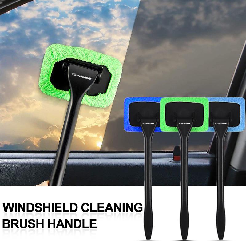 Car Window Cleaner Brush Kit Windshield Cleaning Wash Tool For Mercedes Benz AMG W212 W205 W246 W177 W176 W213 GLC GLE GLS ML Welcome Laser Logo Lamp
