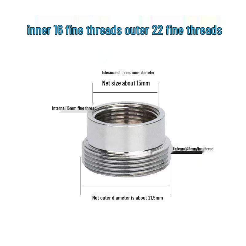 Faucet Adapter & Water Purifier Connector: M22 To 4-Point Coarse Thread Aerator