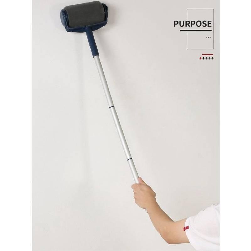 Versatile Round Roller Brush Kit Ideal For Home Renovation With Extendable Handle For Precision