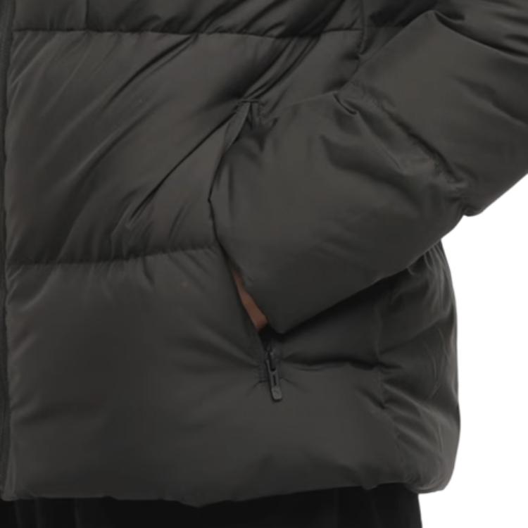 Puma Logo Warm Windproof Hooded Down Jacket Men Outerwear Black 585534-01