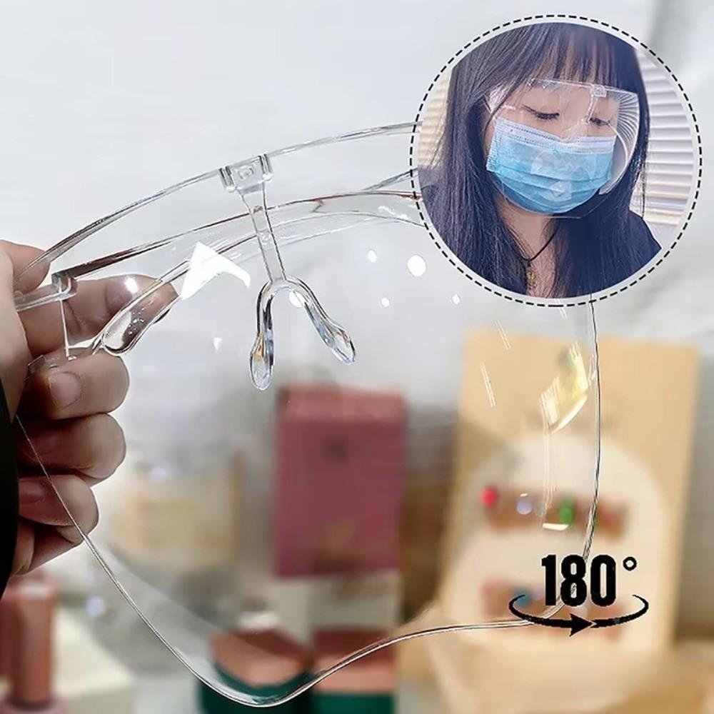 Transparent Protective Face Cover Anti Fog Transparency Goggles New Full Face Mask  Outdoor
