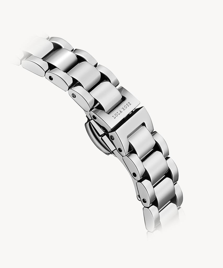Lollalojeu Tea-Time Malachite Cubic Silver Women'S Metal Fashion Watch