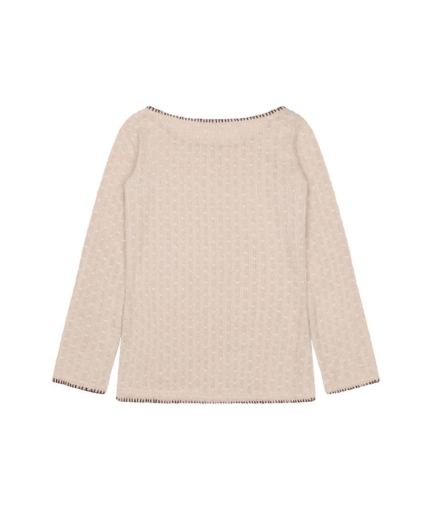 LARTIGENT L21 Snow Pluffy Mini Dress Top(Beige)