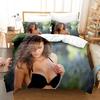 Set biancheria da letto per donna sexy 3D Set copripiumino Queen King Size Copriletto Set letto camera da letto in cotone Copripiumino Tessili per la casa