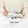 QIYUMOKE 1/240 Scale A380 British Airways Model Kit (30cm Long) - Airbus A380 Resin Airplane Model with Display Stand, Aviation Gift and Display Decor
