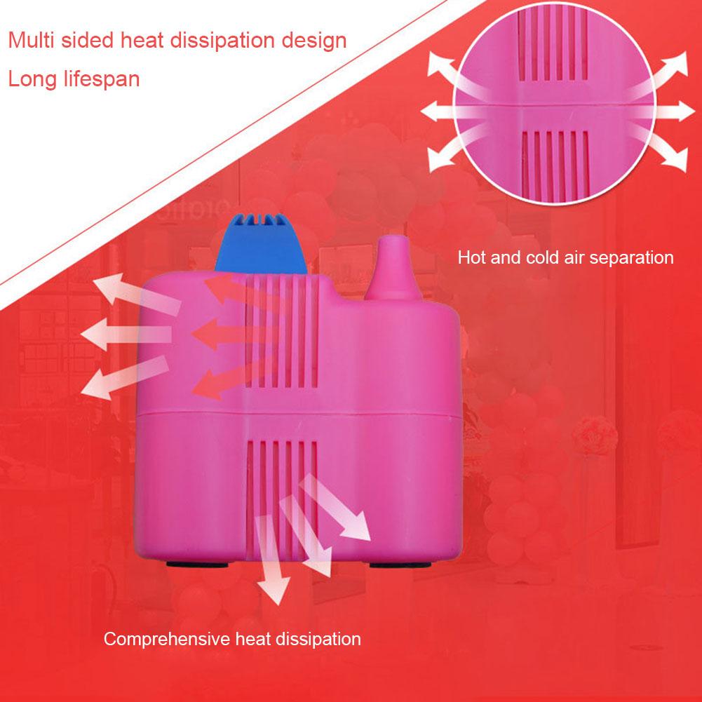 600 W Dual Nozzle Balloon Blower Pump Electric Balloon Pump Save Time 110V-120V 220-240 V Dual Nozzle Electric Balloon Inflator